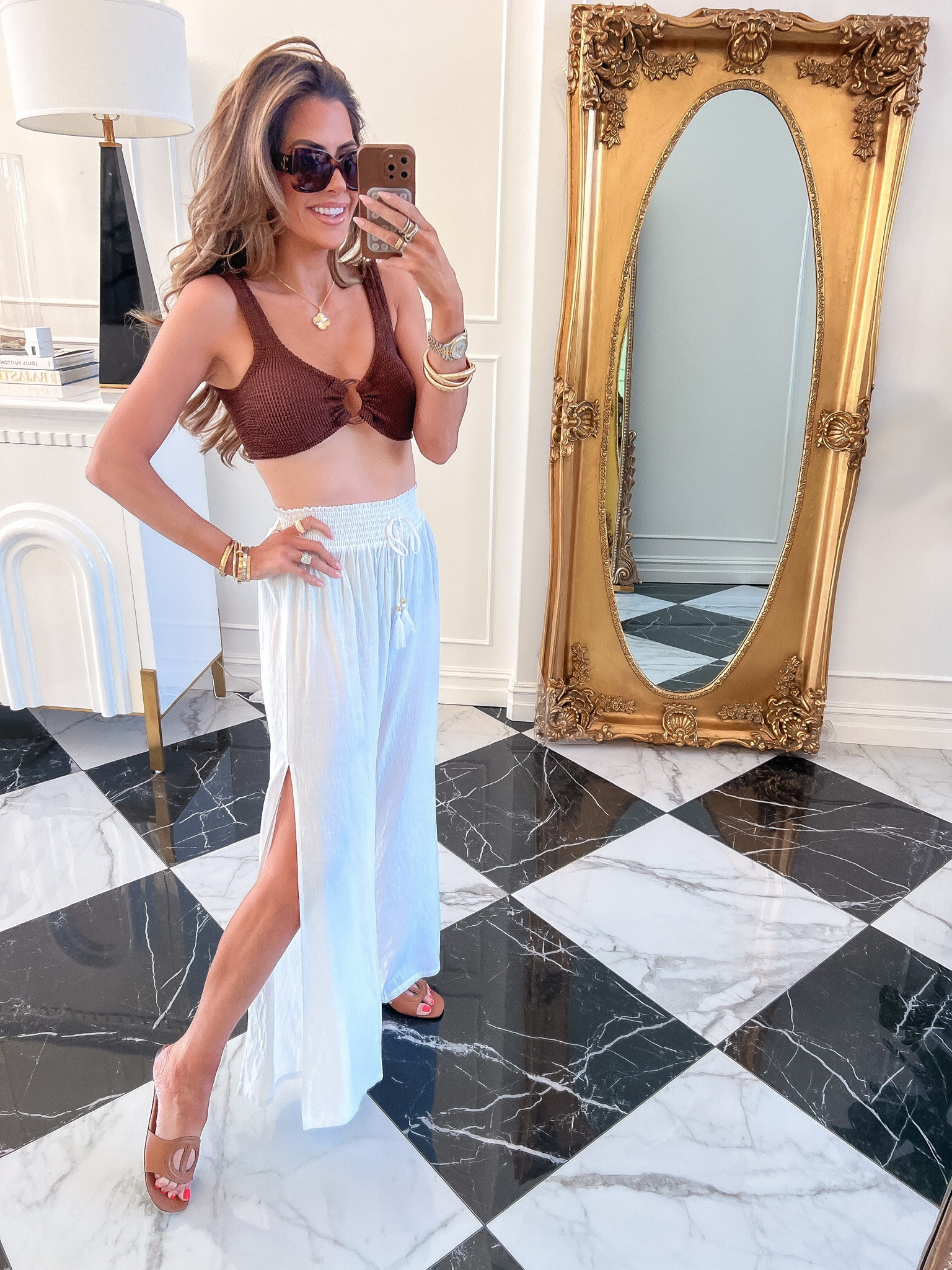 Wearing a size small in pants

#walmartfashion #walmartpartner @walmartfashion

Walmart fashion, brown swimsuit, linen pants, beach outfit, beach pants, vacation inspo, resort wear, Emily Ann Gemma 

#LTKstyletip