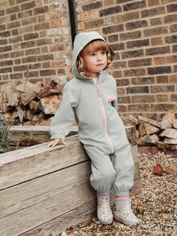 Salbeigrün - Wasserdichter Schlammanzug mit Print (3 Monate bis 7 Jahre) | Next EU