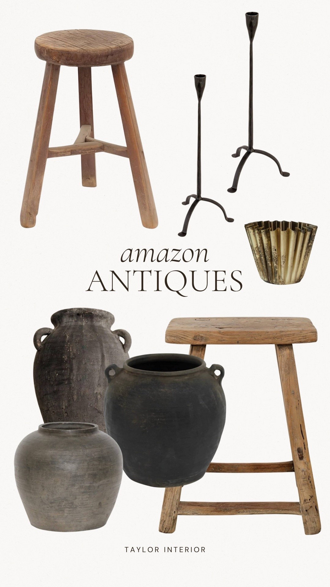 Amazon antique finds I’m loving — vintage-inspired pottery, candle holders, and worn wood stools that add the perfect layered touch 🤍

amazon home finds, antique decor, vintage pottery, candle holder, vintage stools, timeless home style

#LTKHome