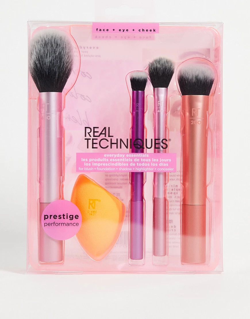 Real Techniques Everyday Essentials Brush Set (save 38%)-No colour | ASOS (Global)