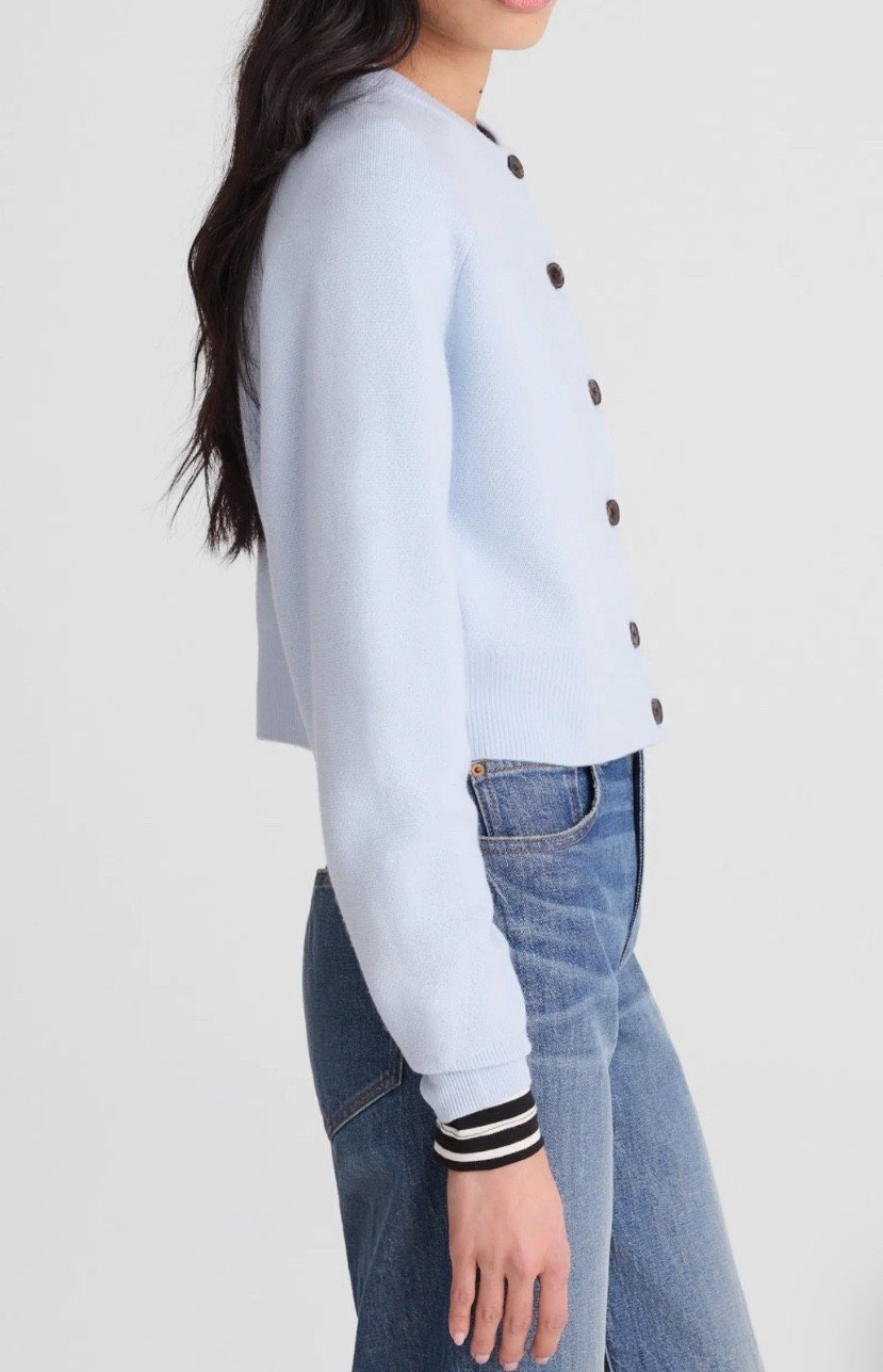 Cardigan (love the stripe details) 

#LTKdayinmylife #LTKSeasonal