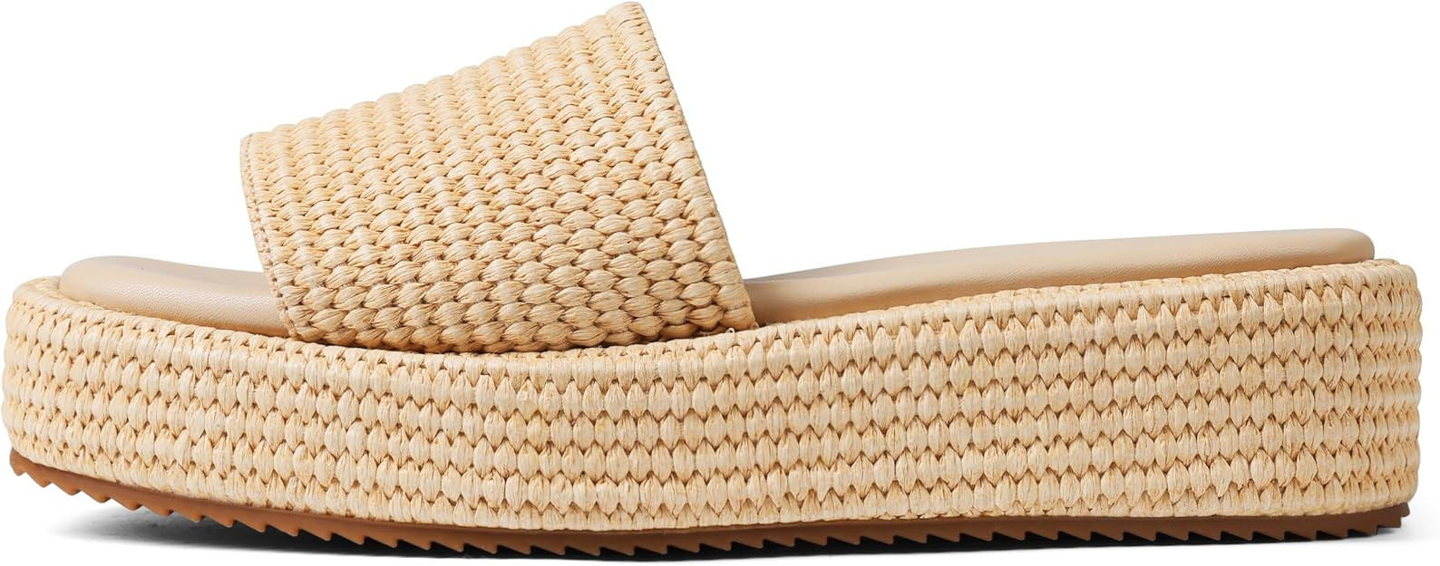 Platform Slip on Espadrille Sandals for Women Wedges Slides Bohemia Sandals Flatform Open Toe Bea... | Amazon (US)