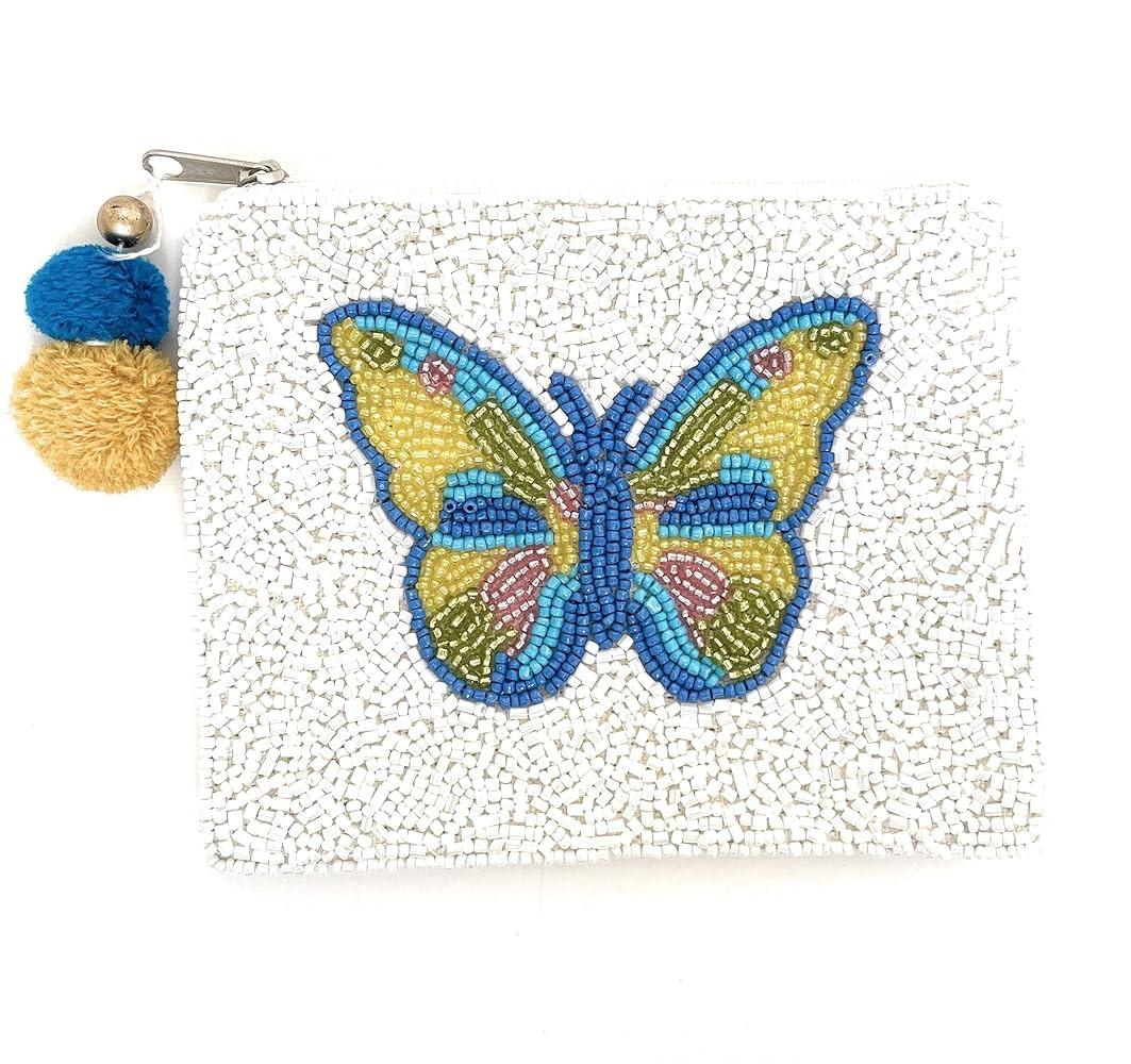 Butterfly Coin Purse Pouch, Coin Purse Pouch, Beaded Coin Purse, Cute Coin Purse, Beaded Purse, B... | Amazon (US)
