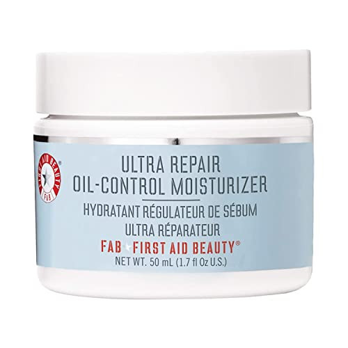 First Aid Beauty - Ultra Repair Oil-Control Moisturizer, Weightless Hydrating Mattifying Cream, Helps Minimize Pores for All Day Shine-Free Skin, Alcohol & Oil Free, Safe for Sensitive Skin, 1.7 oz | Amazon (US)