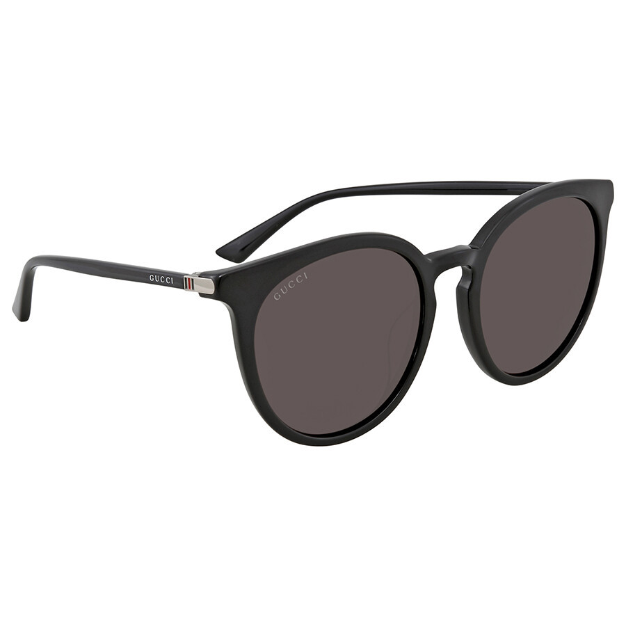Gucci Grey Round Ladies Sunglasses GG0064SK 001 55 | Jomashop.com & JomaDeals.com
