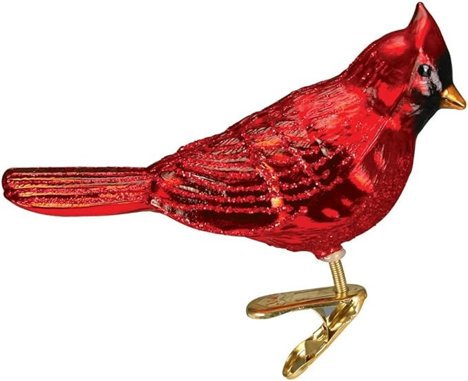 Old World Christmas Ornaments Shiny Red Northern Cardinal Glass Blown Ornaments for Christmas Tre... | Amazon (US)