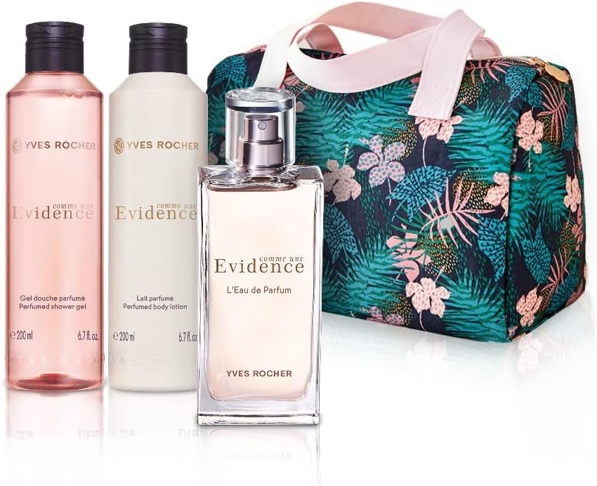 Yves Rocher Comme une Evidence Gift Set, 4-piece (Eau de Parfum 50ml, Perfumed Body Milk 200ml, P... | Amazon (CA)