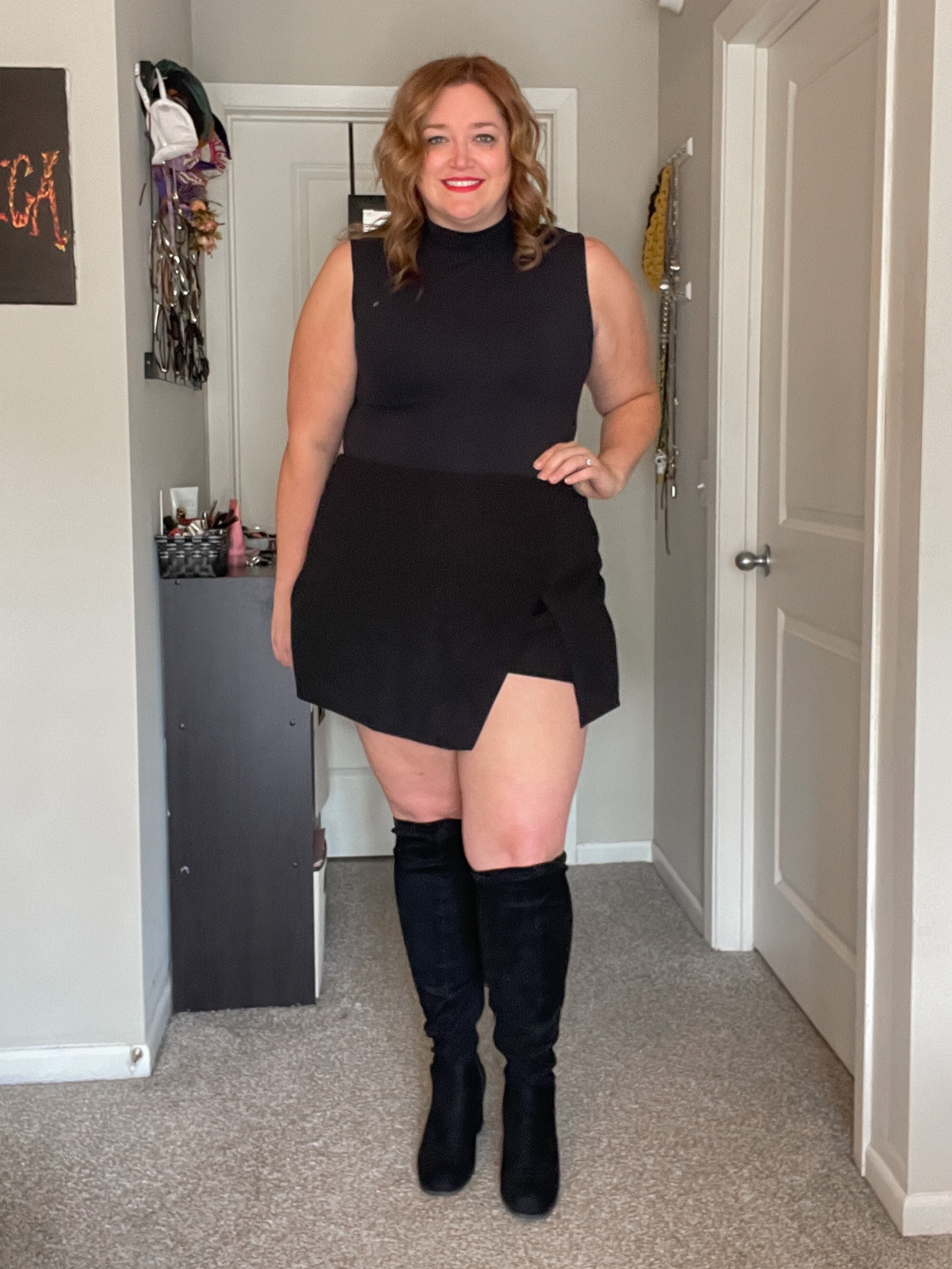 In love with this plus size bodysuit and skort look. Pair with a moto jacket!

#LTKunder50 #LTKSeasonal #LTKcurves