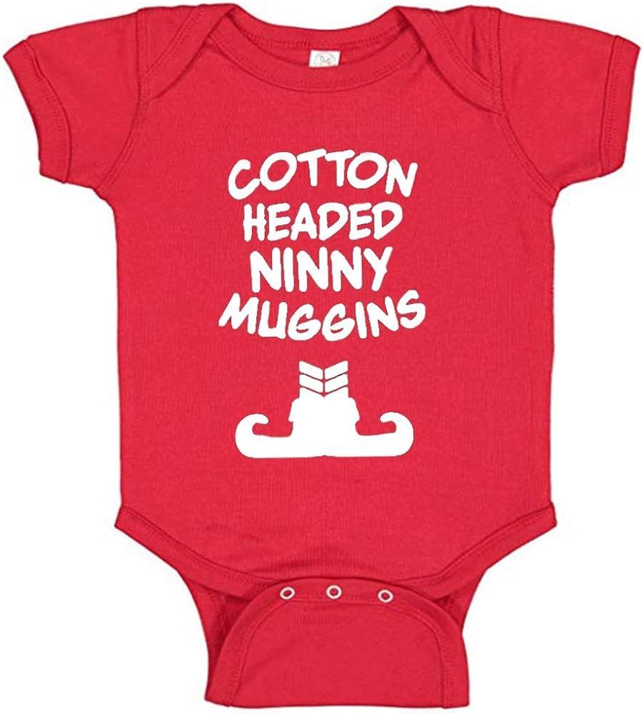I'm A Cotton Headed Ninny Muggins Baby Romper Famous Buddy Elf Quote For Christmas Movie Fans | Amazon (US)