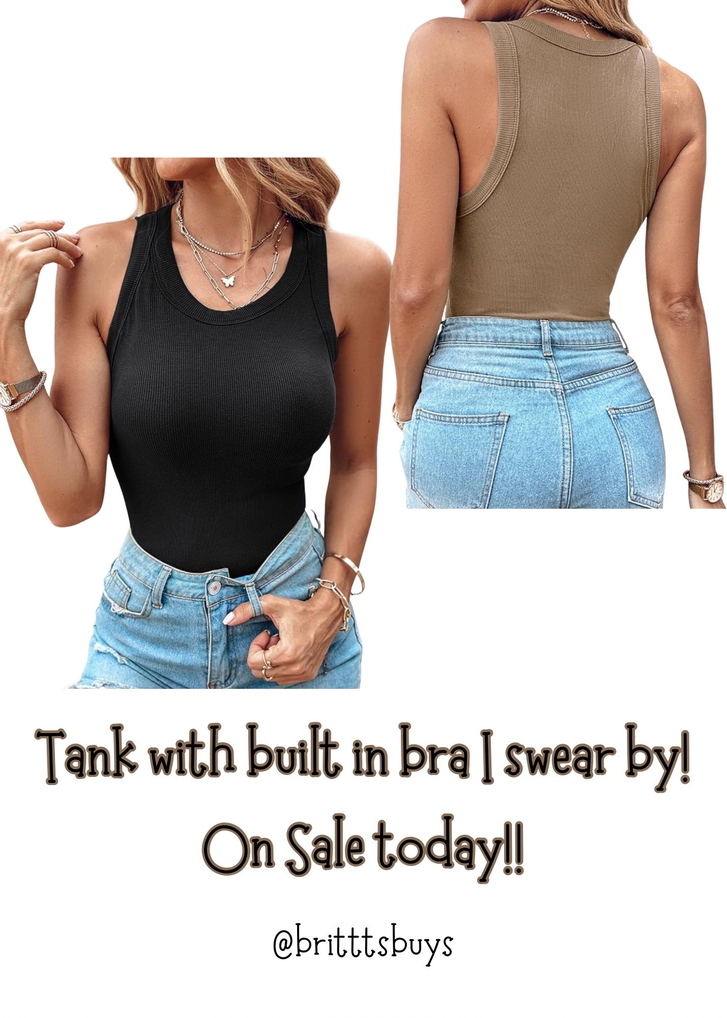 Tank with built in bra I’m loving!!! Perfect with a cardigan or flannel!! 

#LTKMidsize #LTKStyleTip #LTKSaleAlert