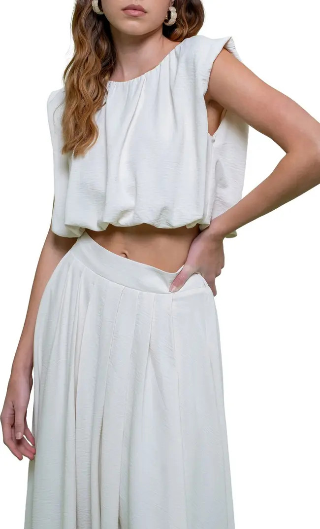 Blu Pepper Bubble Hem Crop Tank | Nordstromrack | Nordstrom Rack