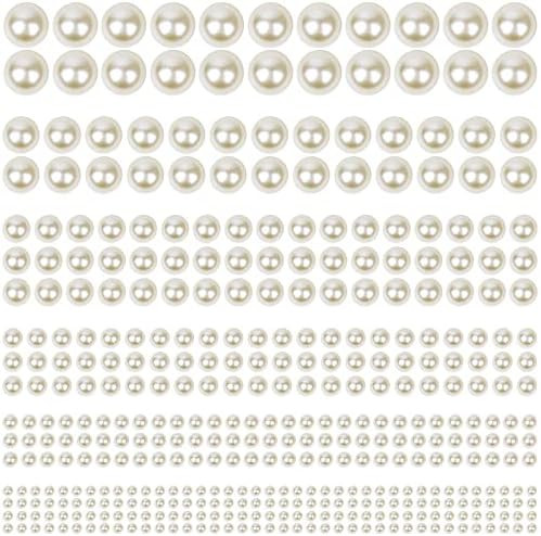 1980Pcs Self Adhesive Pearl Stickers, Shynek Pearls Sticker Gems for Hair, Face, Makeup, Eye, Nai... | Amazon (US)