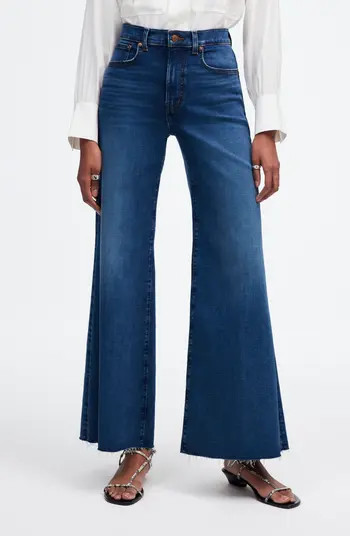High Waist Crop Wide Leg Jeans | Nordstrom