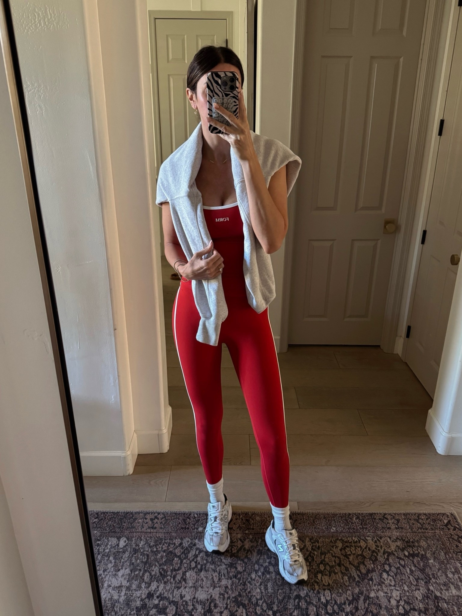 What I wore on my walk today. Cute striped cherry red active set! I would size up one in top.

#LTKActive #LTKTall #LTKmorningroutine