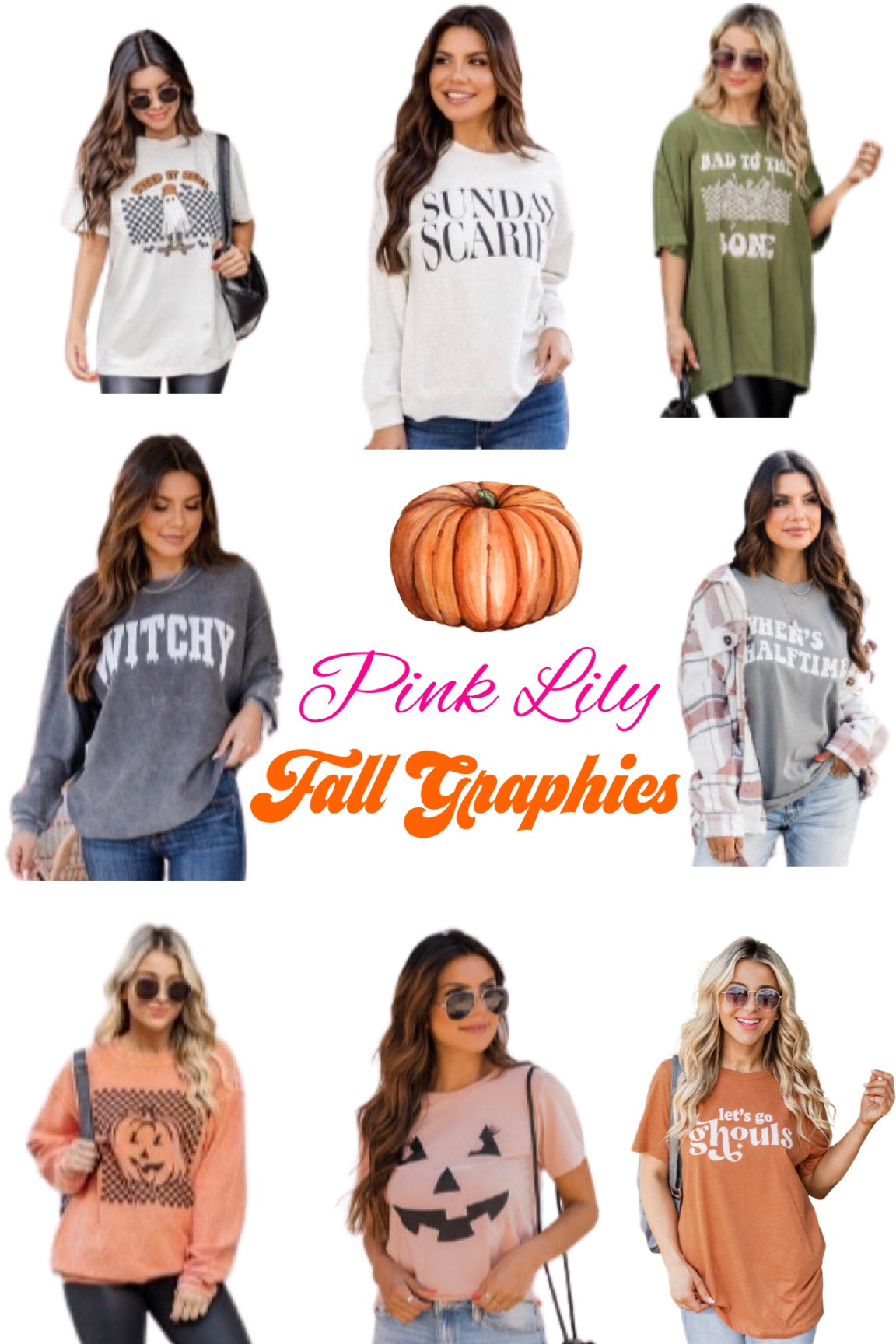 Pink Lily Fall Graphics! 🍂 #PinkLily #ShopPinkLily #PinkLilyGraphicTees #PinkLilyFall #PinkLilyFashion #FallFashion #FallGraphicTees #Halloween #HalloweenGraphicTees #HalloweenFashion 

#LTKstyletip #LTKunder50 #LTKSeasonal