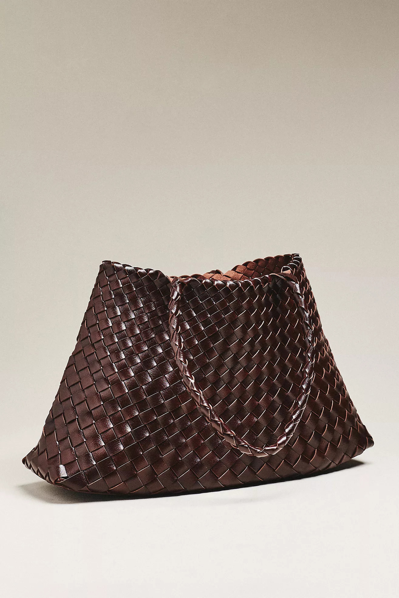 Calla Large Woven Satchel Bag | Anthropologie (US)