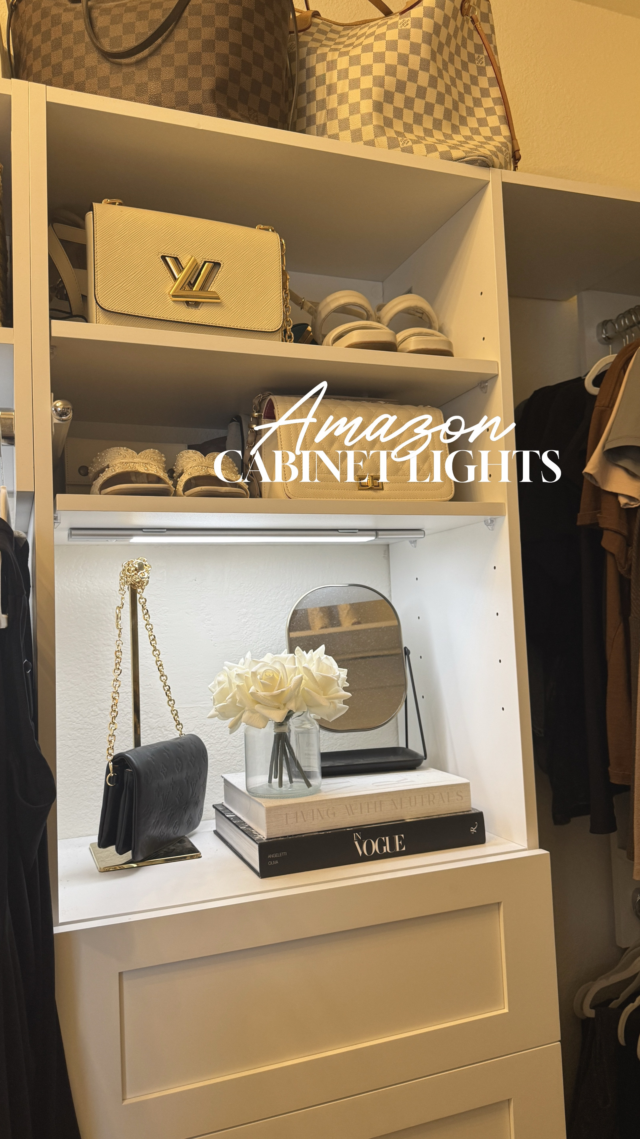 Under cabinet wireless lights! #closet #closetgoals 

#LTKHome #LTKFamily #LTKFindsUnder50