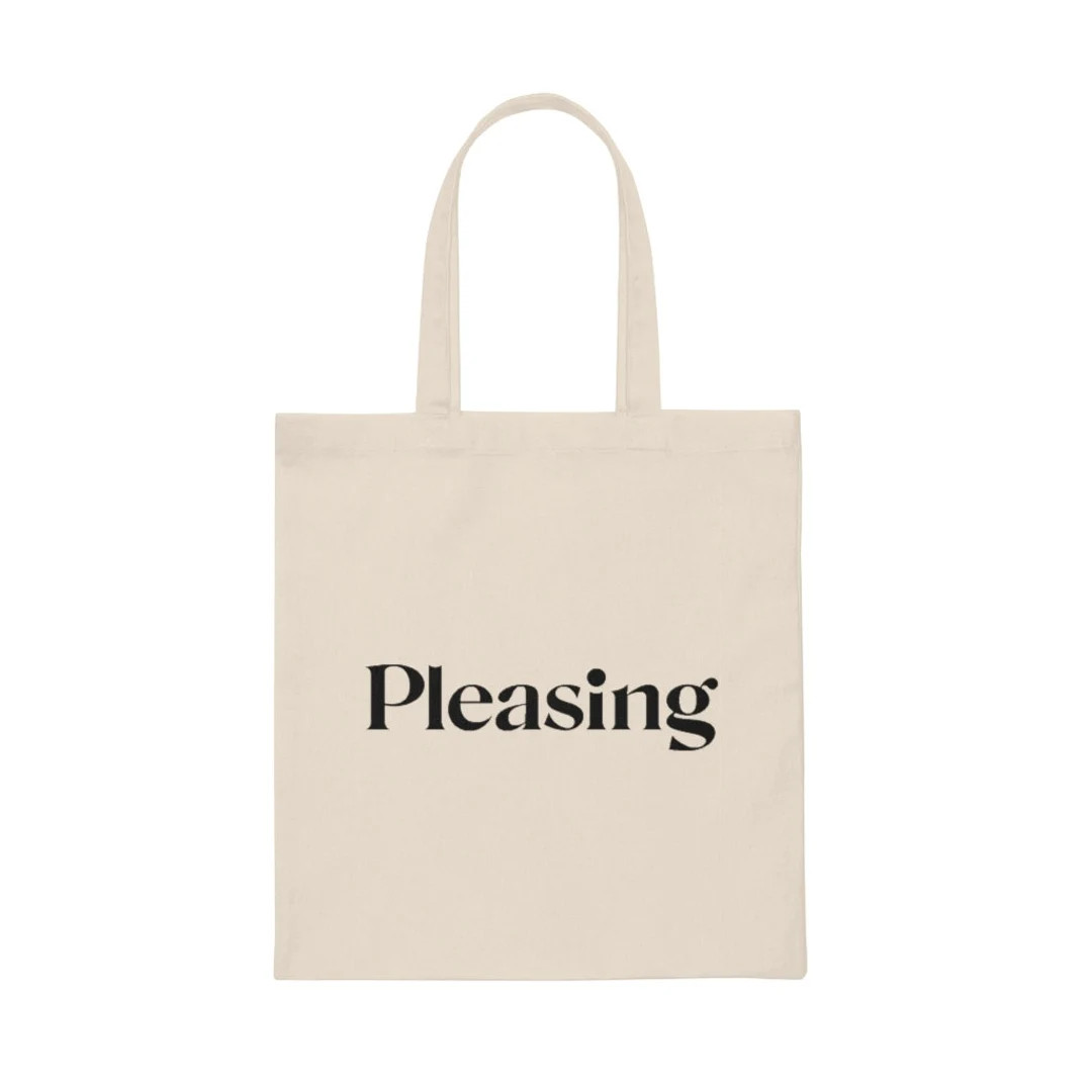 Pleasing Canvas Tote Bag - Etsy | Etsy (US)