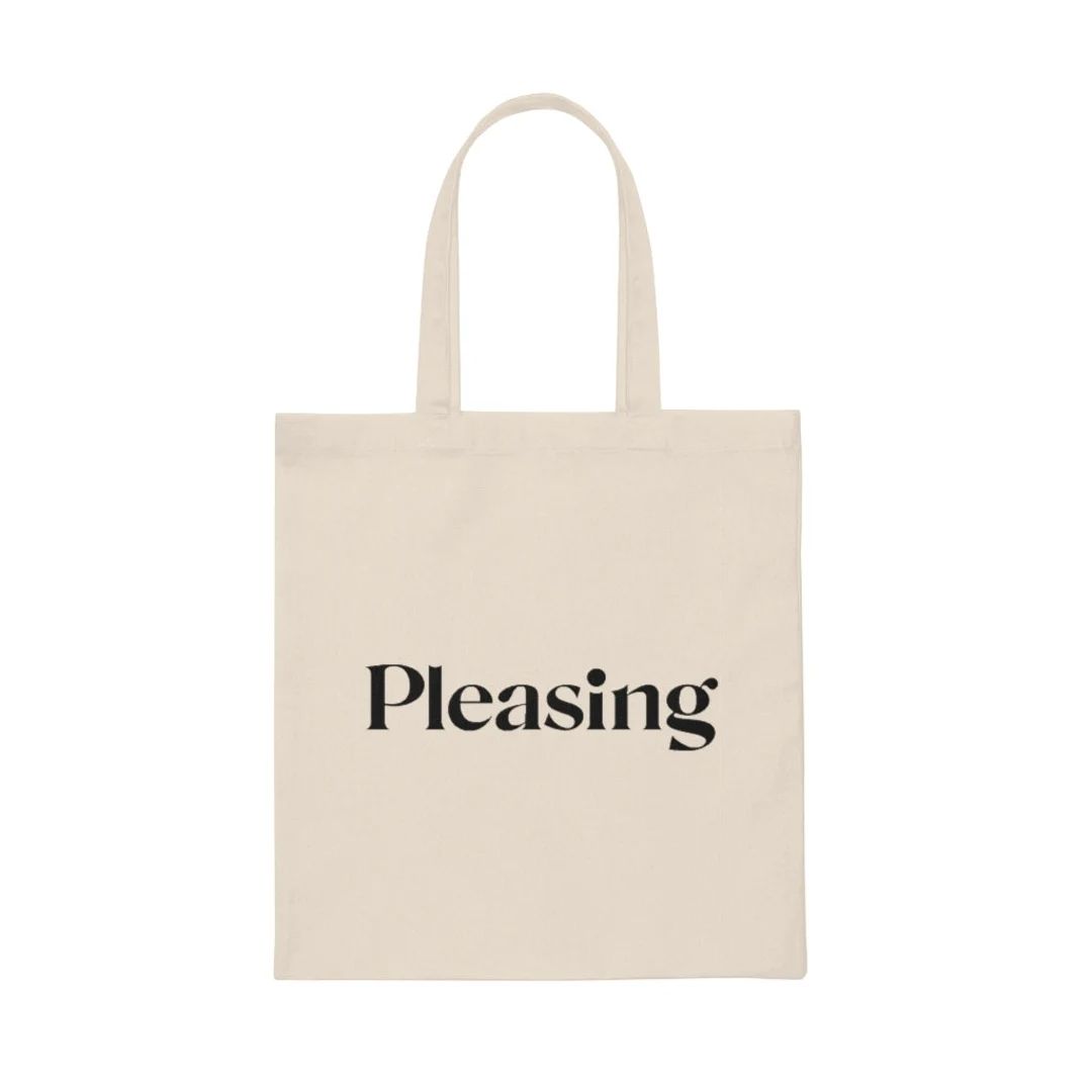 Pleasing Canvas Tote Bag - Etsy | Etsy (US)