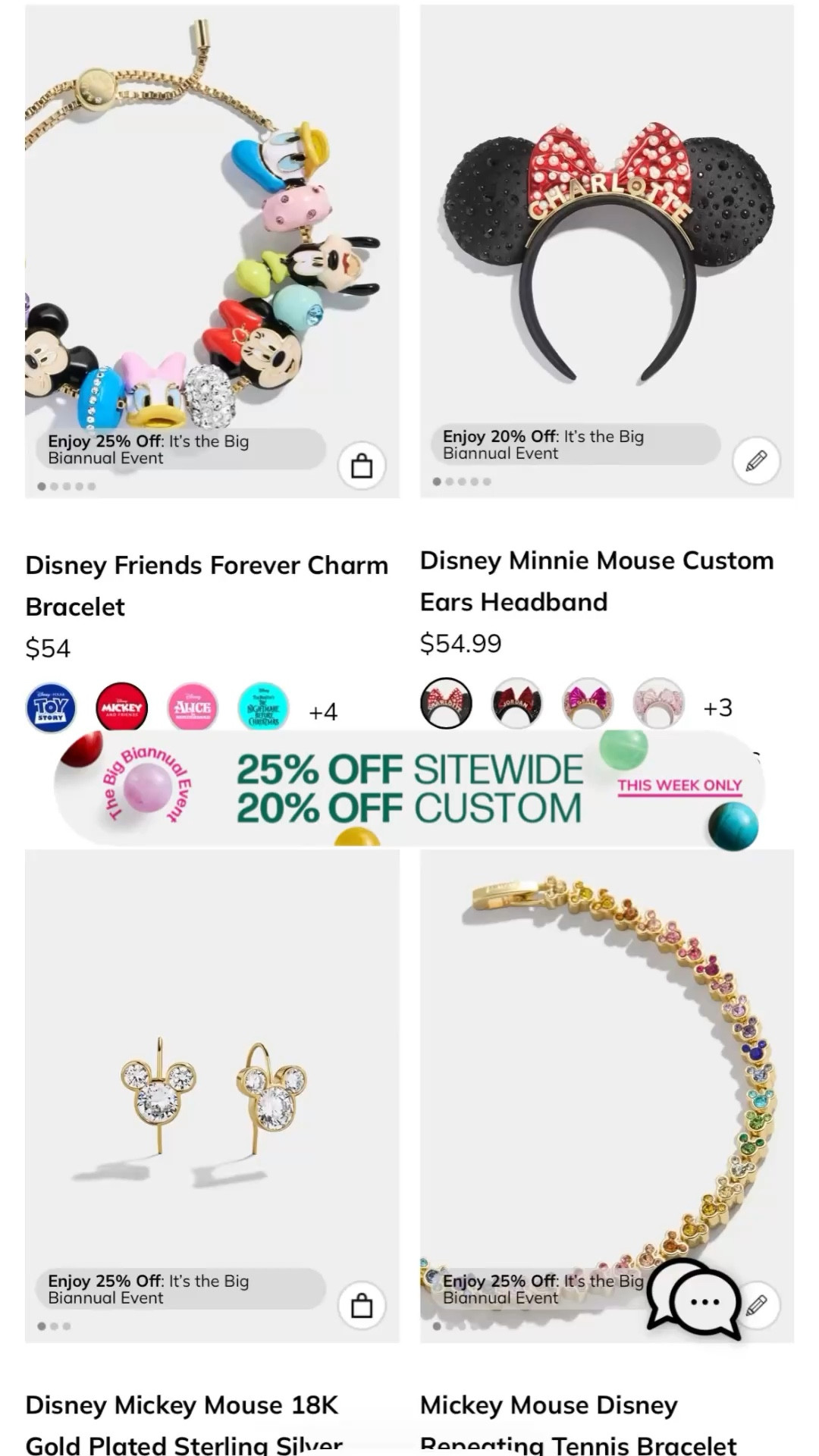 The week only (3/13 - 3/22) get 25% site wide including custom items 

#LTKSaleAlert #LTKvlog #LTKSpringSale