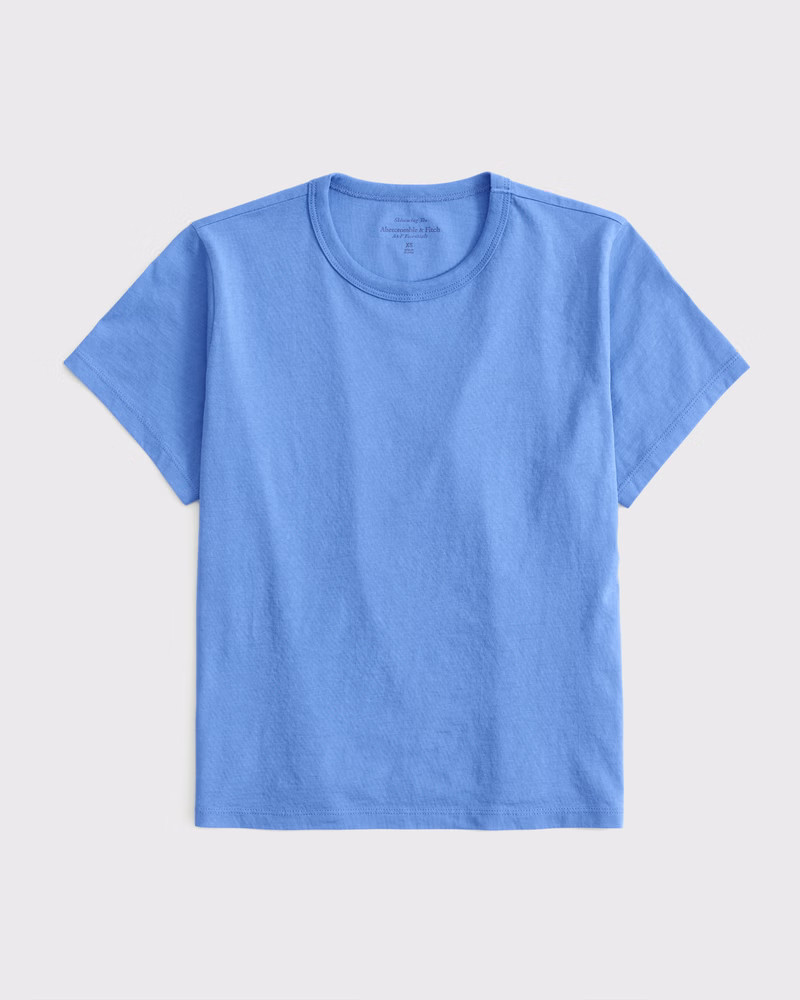 Women's Essential Polished Body-Skimming Tee | Women's Tops | Abercrombie.com | Abercrombie & Fitch (US)