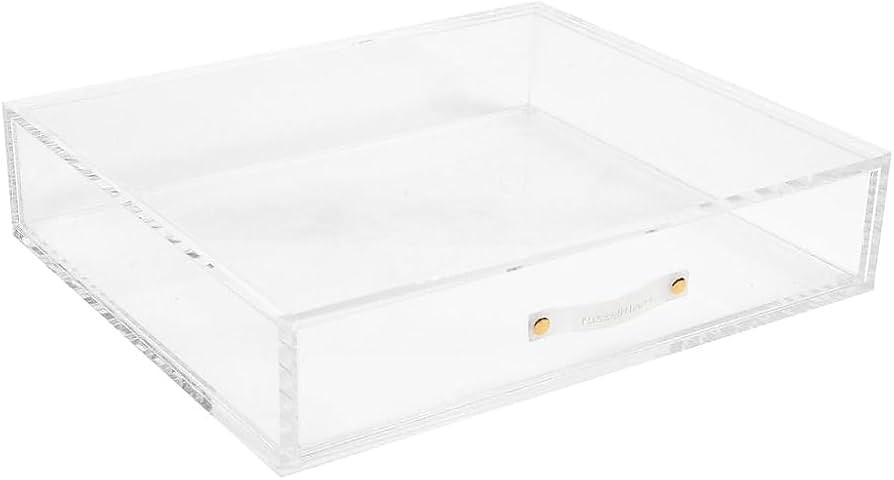 RUSSELL+HAZEL Acrylic Drawer with Logo Pull, 12.5” W x 10.5“ L x 2.75” H (55745) | Amazon (US)