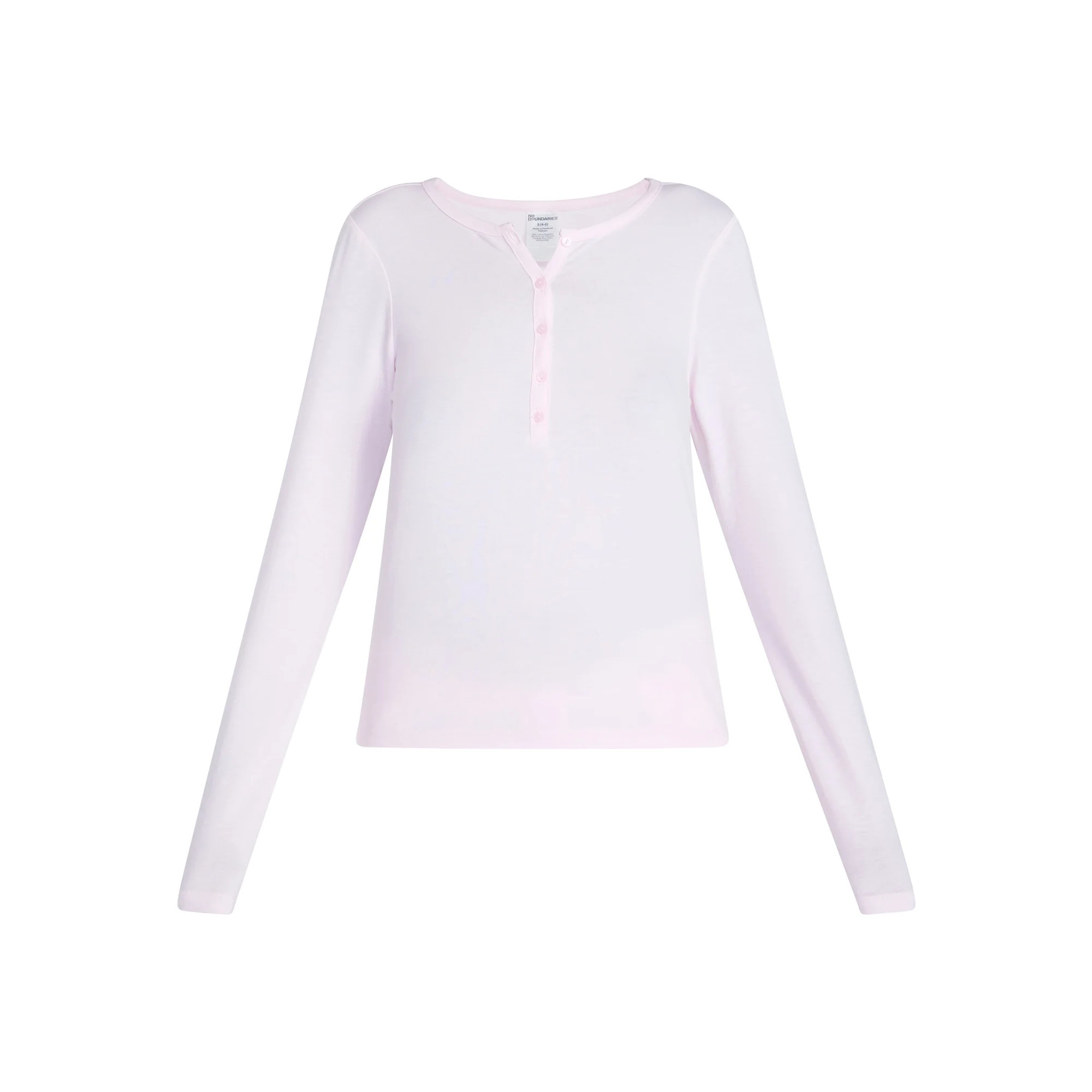 No Boundaries Cloud Core Sleepwear Henley Shirt, Women's XS-XXL | Walmart (US)