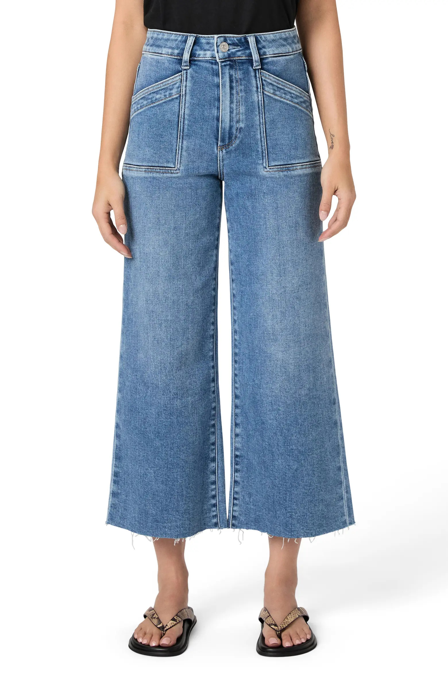 Anessa Crop Wide Leg Jeans | Nordstrom