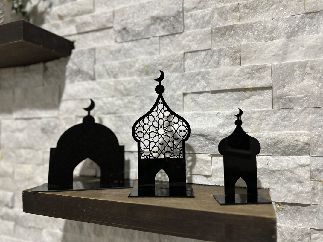 Customade Ramadan Mini Acyrlic Mosques set of 3 | Etsy (US)