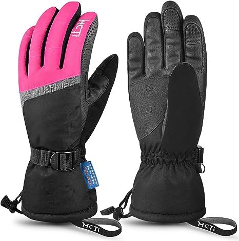 MCTi Ski Gloves,Winter Waterproof Snowboard Snow 3M Thinsulate Warm Touchscreen Cold Weather Wome... | Amazon (US)