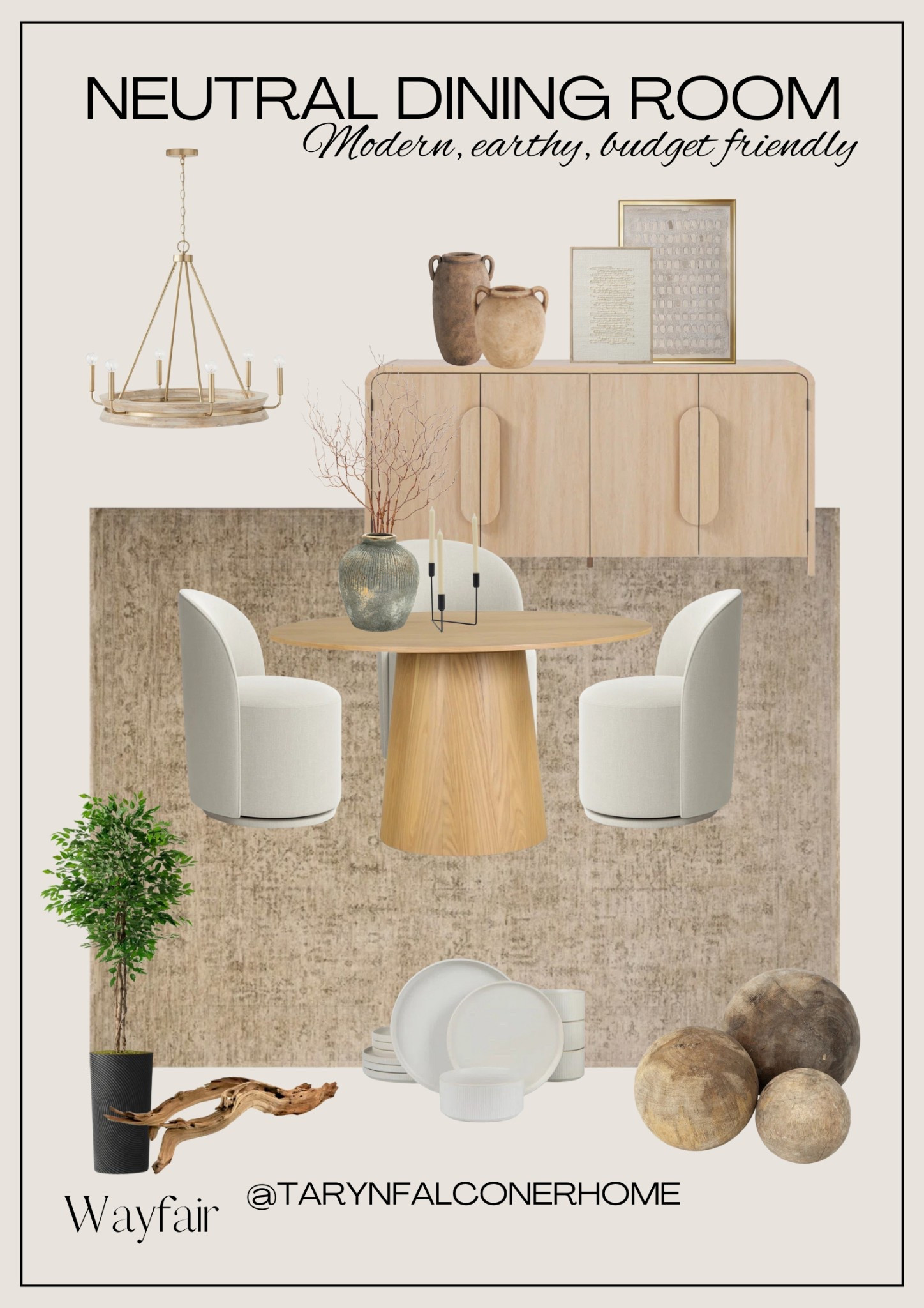 Check out these beautiful neutral dining room friends! The perfect pieces to create an inviting dining room space!

#diningroom #diningtable #diningchairs #buffet #console #neutralhome #chandelier #homedecor #homeaccents #budgetfriendly 

#LTKHome