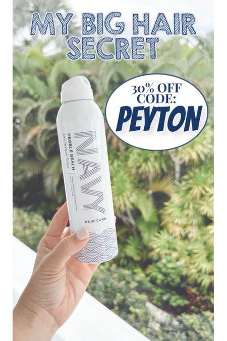 NAVY Haircare Pebble Beach Volumizing & Texture spray 

30% off SITEWIDE w/ code: PEYTON

#LTKstyletip #LTKfindsunder50 #LTKbeauty