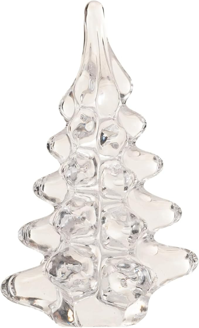 Creative Co-Op Decorative Glass Christmas Tree, Clear | Amazon (US)