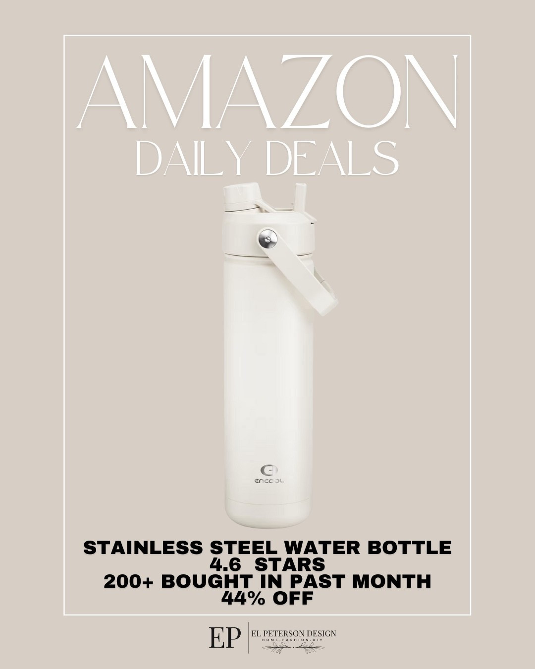 Amazon Daily Deals
Stainless steel water bottle 

#LTKSaleAlert #LTKHome
