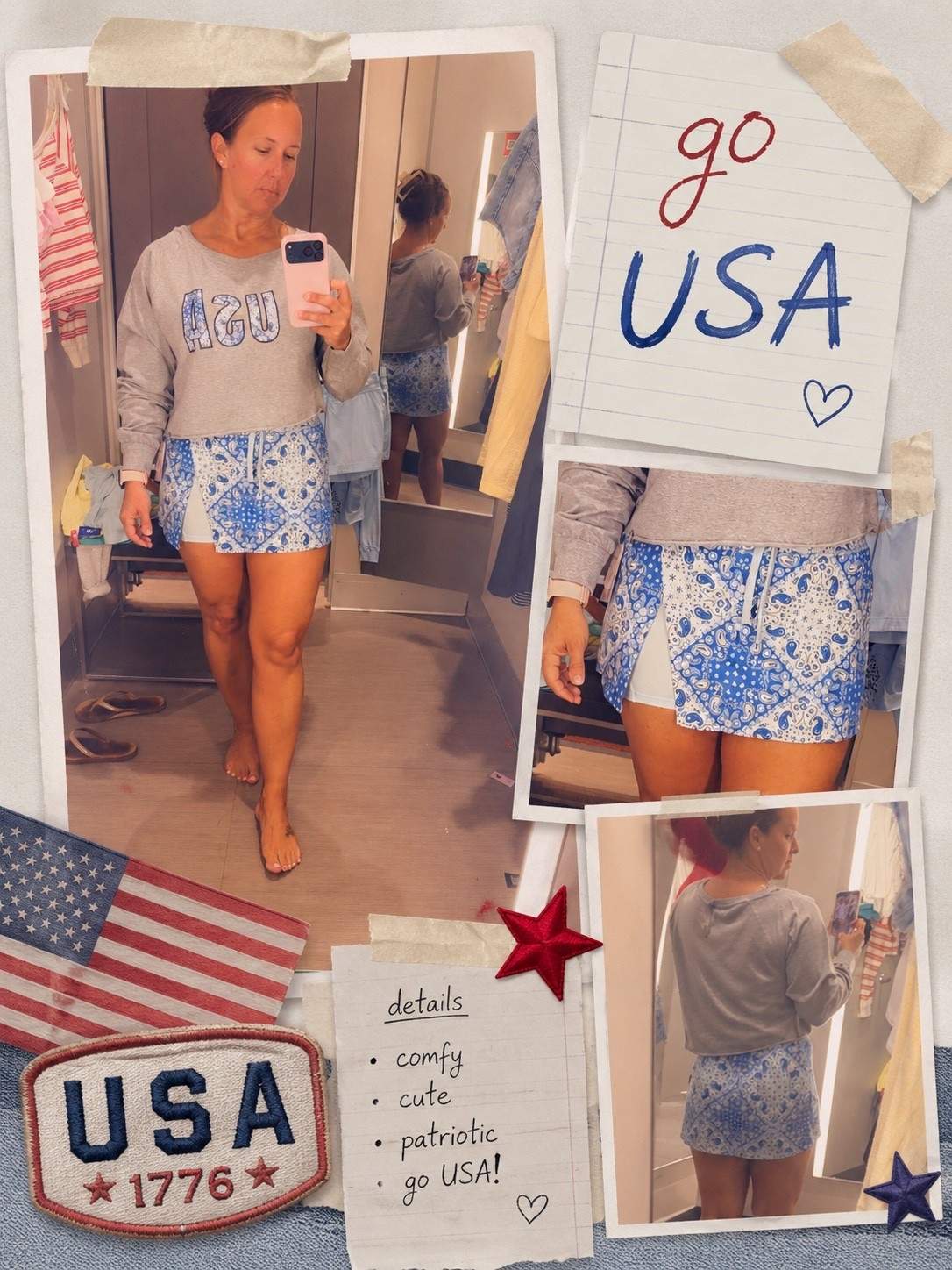 POV: you finally found the cutest patriotic skort that’s actually comfy 👏🇺🇸

This USA long sleeve off the shoulder + skort combo is giving effortless summer vibes — and yes, the skort has built-in shorts underneath 🙌 perfect for errands, ball games, BBQs, lake days, or chasing kids around without worrying about a thing.

Cute + comfy + practical = instantly added to cart ❤️🤍💙

Grab yours before the holiday styles sell out! Comment “LINK” and I’ll send you the details.

#LTKootd #LTKActive #LTKSeasonal