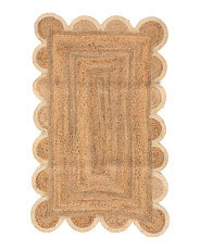 27x45 Natural Jute Scalloped Scatter Rug | Home | Marshalls | Marshalls
