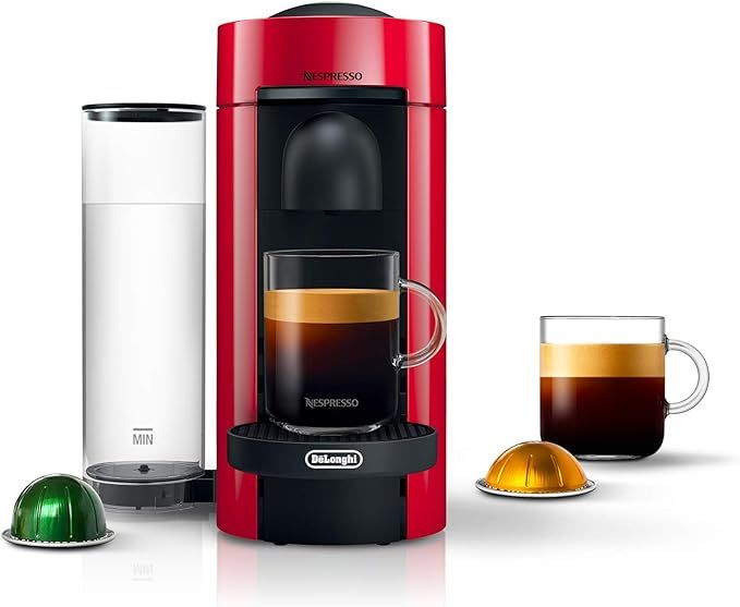 Nespresso VertuoPlus Coffee and Espresso Machine by De'Longhi, 5 fl.oz. Cherry Red | Amazon (US)