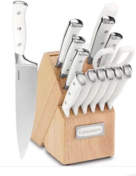 Cuisinart® Classic 15-pc. White Triple Rivet Cutlery Block Set Sale $98.99 with code: NEWHOME (45% off)
(Regularly $200)

#LTKsalealert #LTKunder100 #LTKwedding