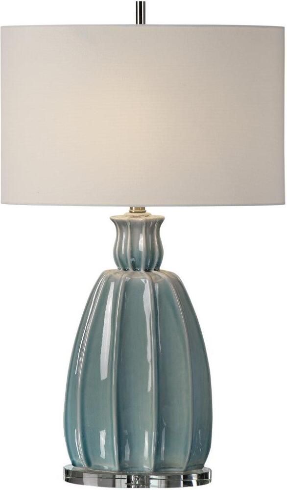 Uttermost Suzanette Sky Blue Ceramic Lamp | 1stopbedrooms