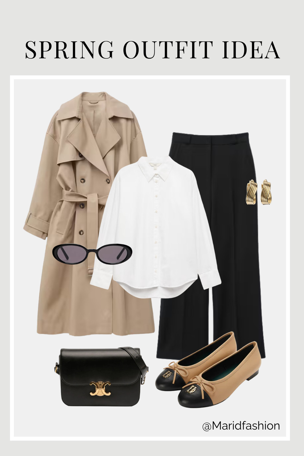 The ultimate spring uniform is here! There is nothing more timeless than a double-breasted trench coat paired with crisp straight press-crease trousers. This look is the perfect mix of polished and practical—featuring a classic collared button-through shirt, chic ballet flats, and the perfect crossbody bag for life on the go.

Whether you’re heading to the office or a weekend brunch, this outfit is effortless elegance personified.
#LTKspring #SpringOutfit #TrenchCoatStyle #FrenchGirlStyle #OldMoneyAesthetic #BalletFlats #QuietLuxury #OOTD #CapsuleWardrobe #WorkWearInspo #SpringLayers #EffortlessChic 

 #LTKSpringSale #LTKootd #LTKWorkwear