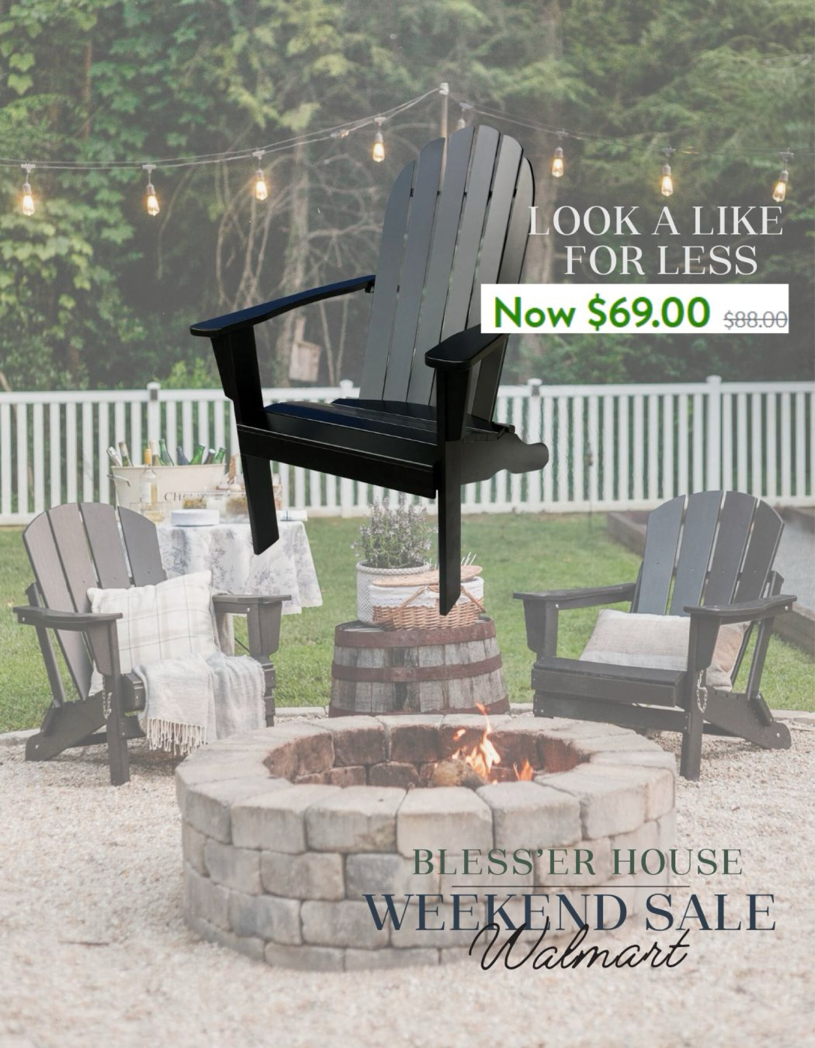 Can’t beat $69 per Adirondack chair!! We love ours! 

Walmart 

#LTKsalealert #LTKSeasonal