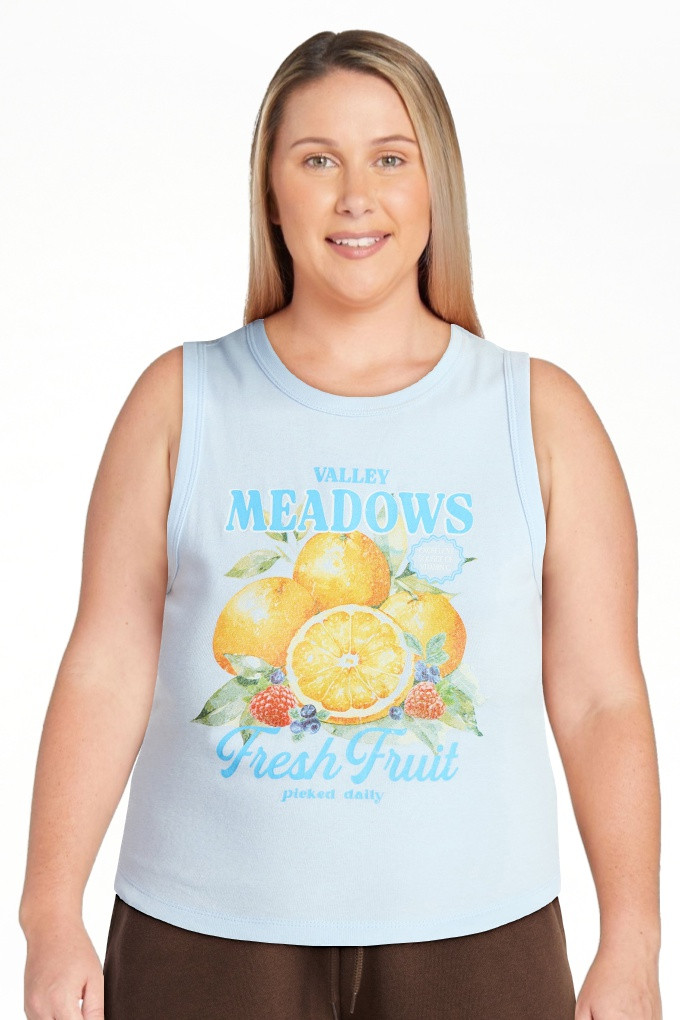 No Boundaries Cotton Ribbed Graphic Tank Top, Women's XXS-XXL | Walmart (US)
