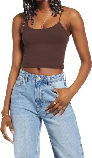 Knit Organic Cotton Crop Camisole | Nordstrom