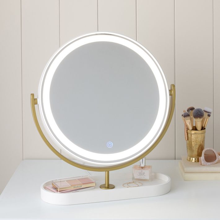 Glam LED Light-Up Vanity Mirror (18"x19") | Pottery Barn Teen