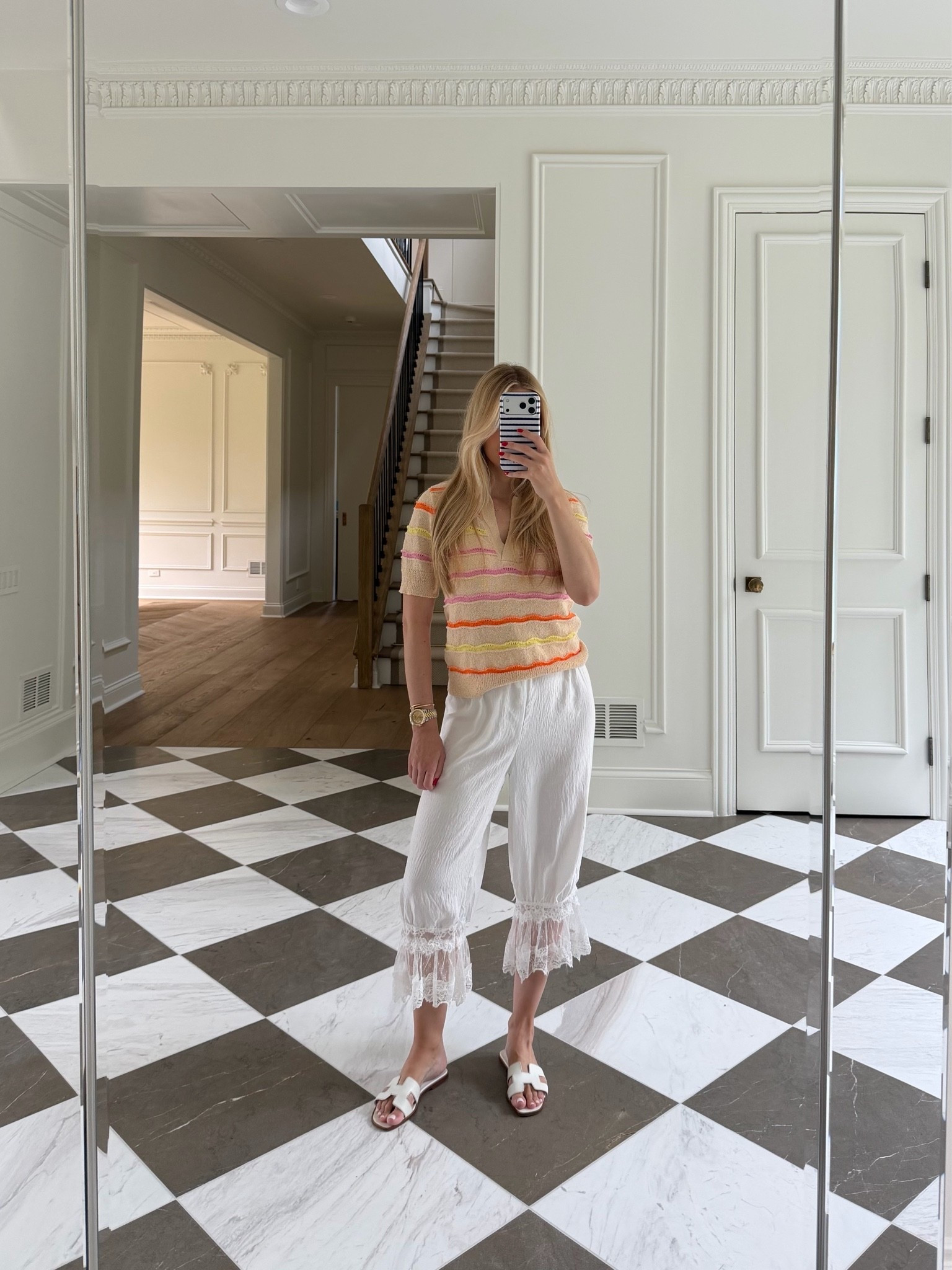 Lace pants, knit polo shirt, summer chic

#LTKgrwm #LTKootd #LTKU