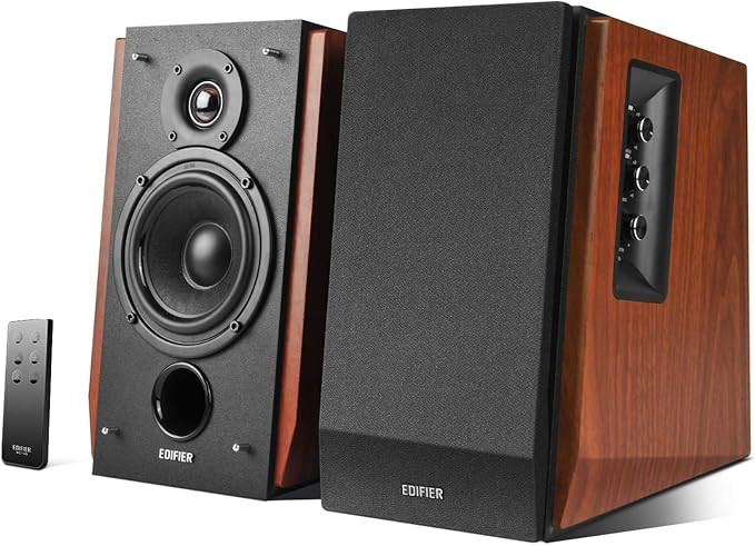 Edifier R1700BT Bluetooth Bookshelf Speakers - Active Near-Field Studio Monitors - Powered Speake... | Amazon (US)