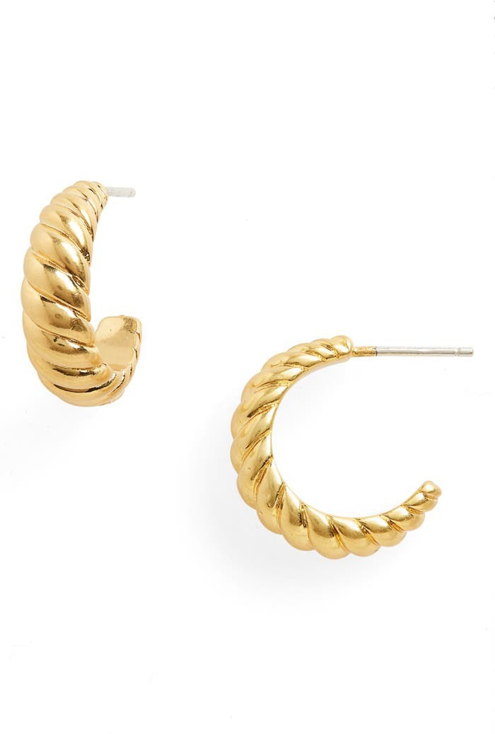 Puffed Small Hoop Earrings | Nordstrom | Nordstrom