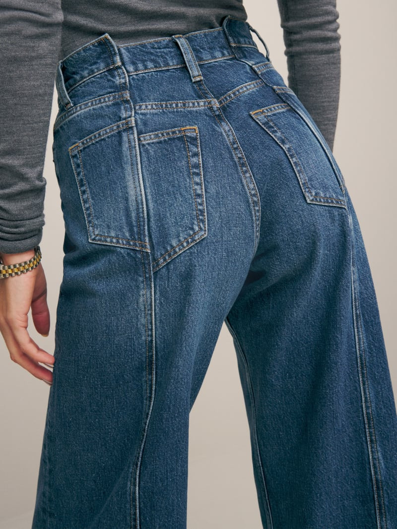Cary High Rise Slouchy Wide Leg Jeans | Reformation (Global)