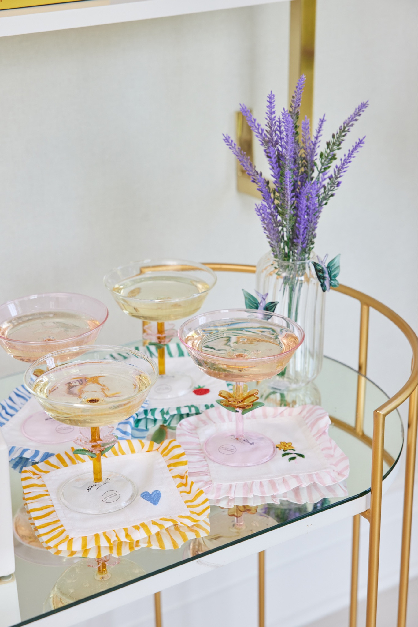 How beautiful are these coupe glasses, bud vase, and cocktail napkins by Pernille Rosenkilde?! 

#LTKstyletip #LTKunder100 #LTKhome