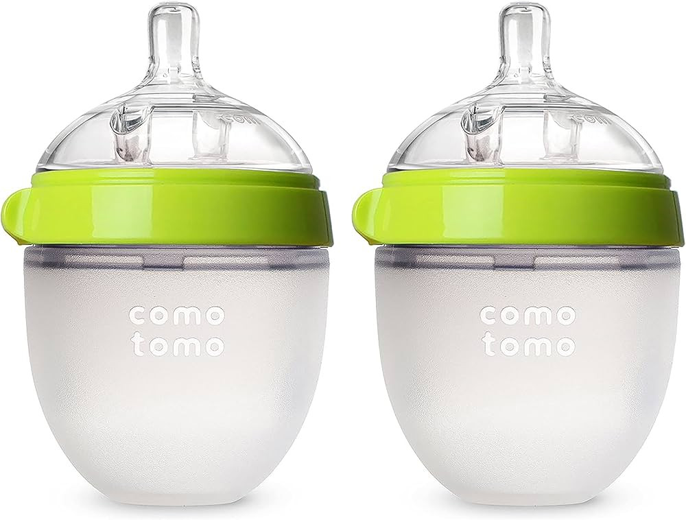 Comotomo Baby Bottle, Green, 5 Ounce (2 Count) | Amazon (US)
